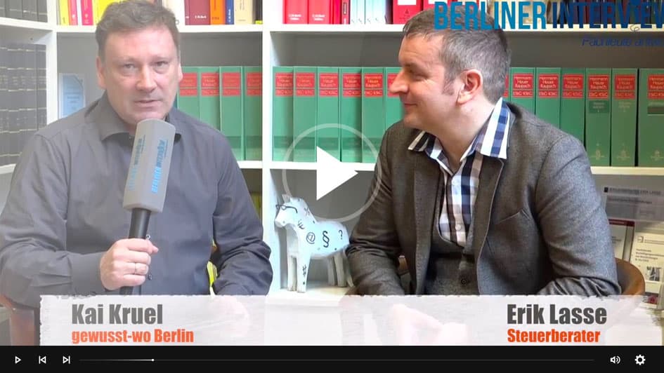 Video: Interview mit Steuerberater Erik Lasse in Berlin zum Thema Steuerberatung für Ärzte und Zahnärzte
