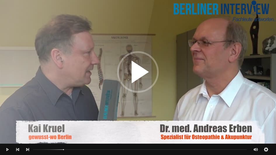 Video: Warum sind Osteopathie und Akupunktur eine ideale Ergänzung - Interview mit Dr. Erben aus Berlin